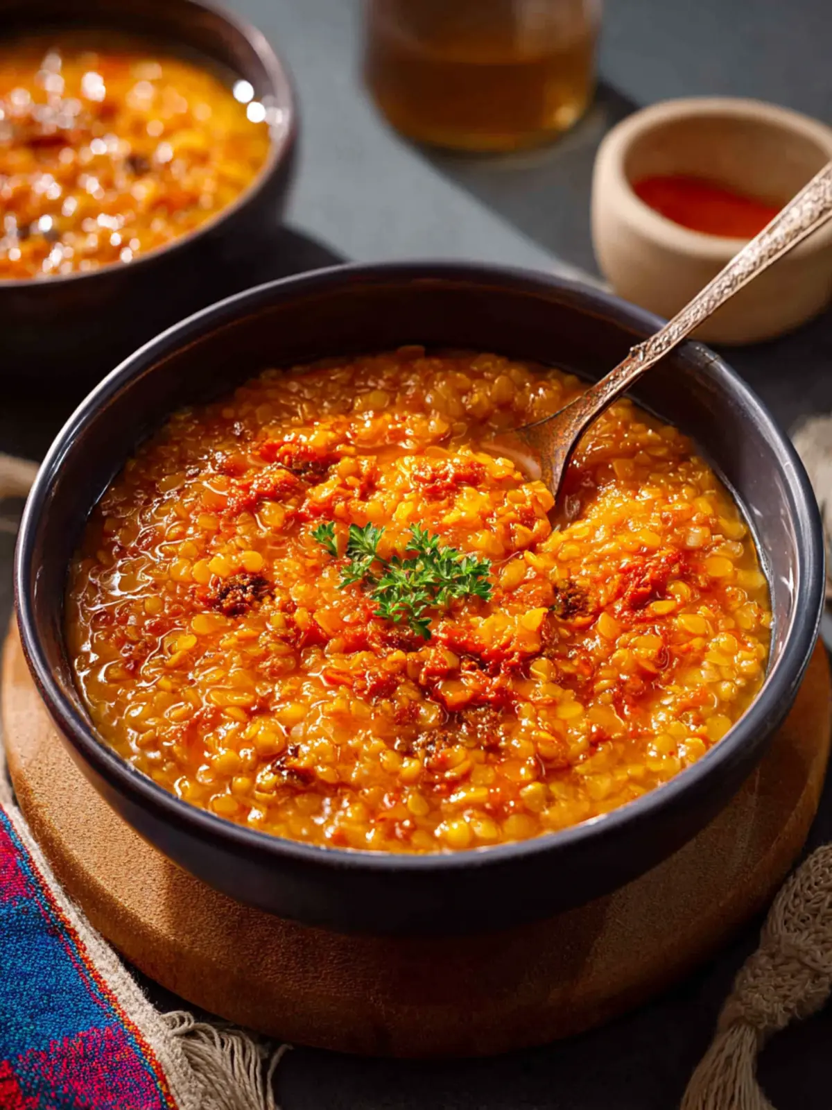 Turkish Bulgur Red Lentil Stew (Ezo Gelin Çorbası) First Image